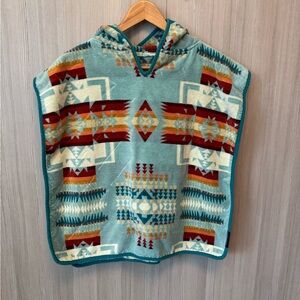 Pendleton Red and Orange Cardigan Sweater